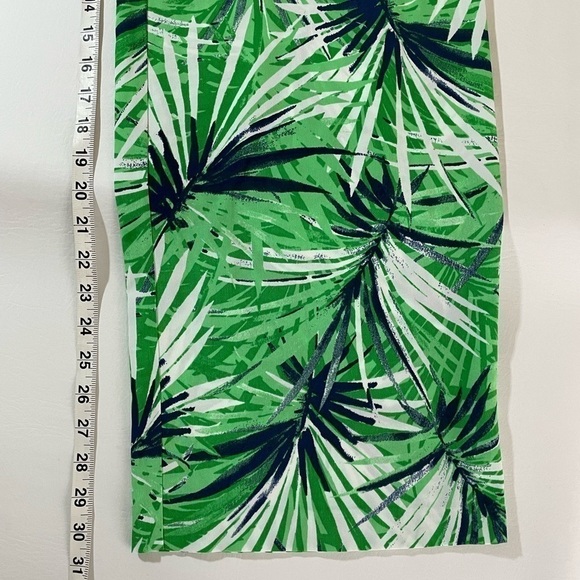 CREMIEUX INA Pants Tropical Leaf Medium Pull On Elastic Waist - Picture 7 of 11